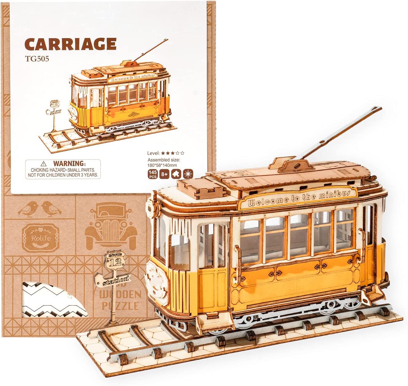 Robotime Vintage Car 3D Puzzle