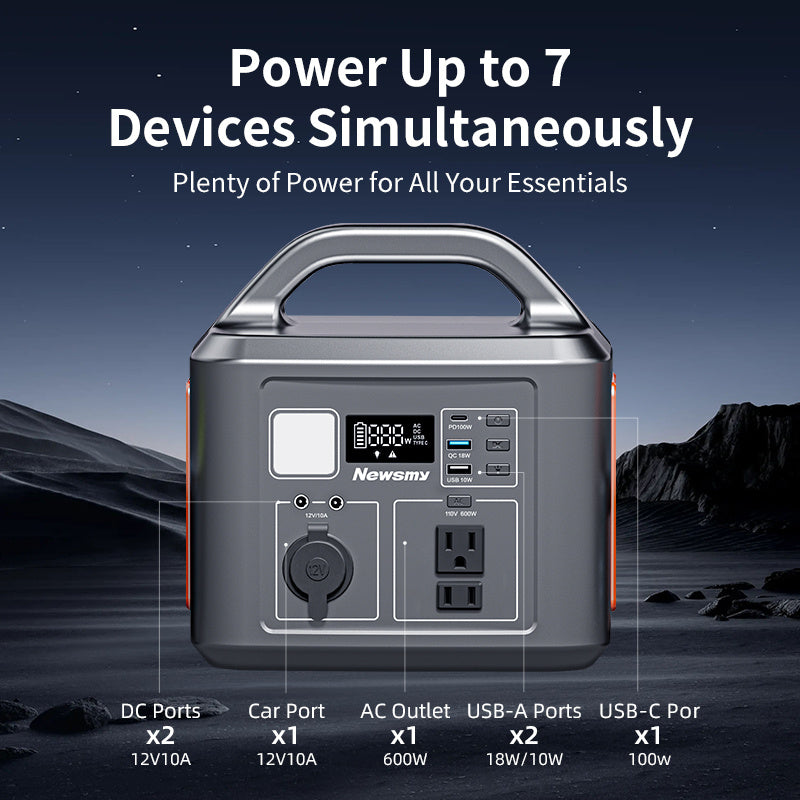600W,538WH Backup Lithium Battery
