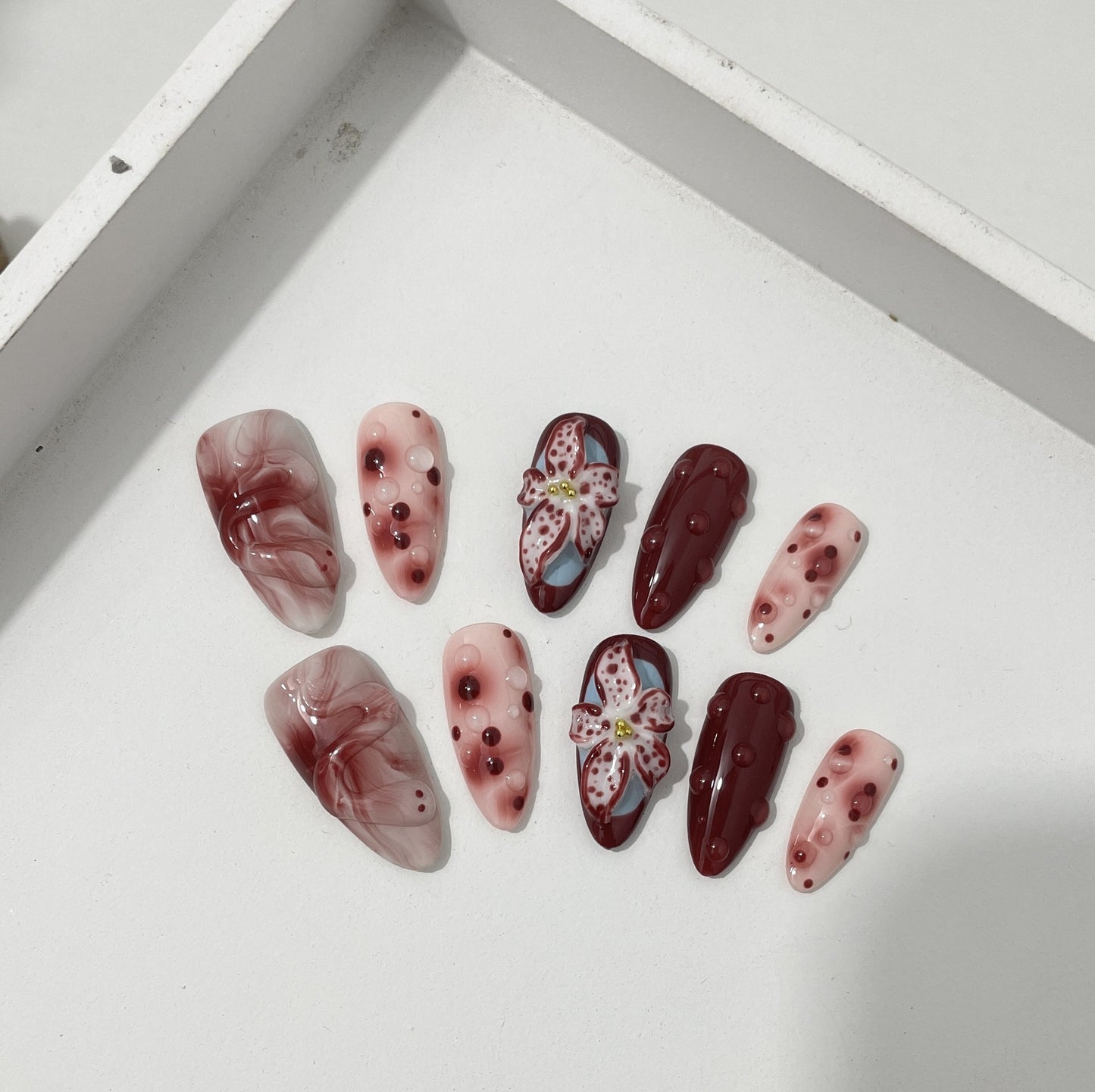 Blooming Hand-painted Manicure