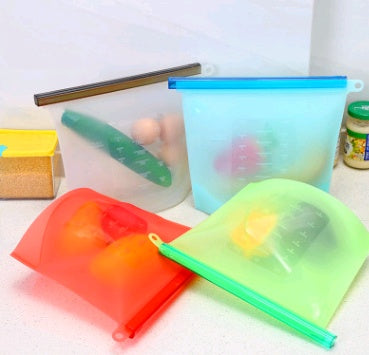 Silicone fresh-keeping vacuum sealed bag