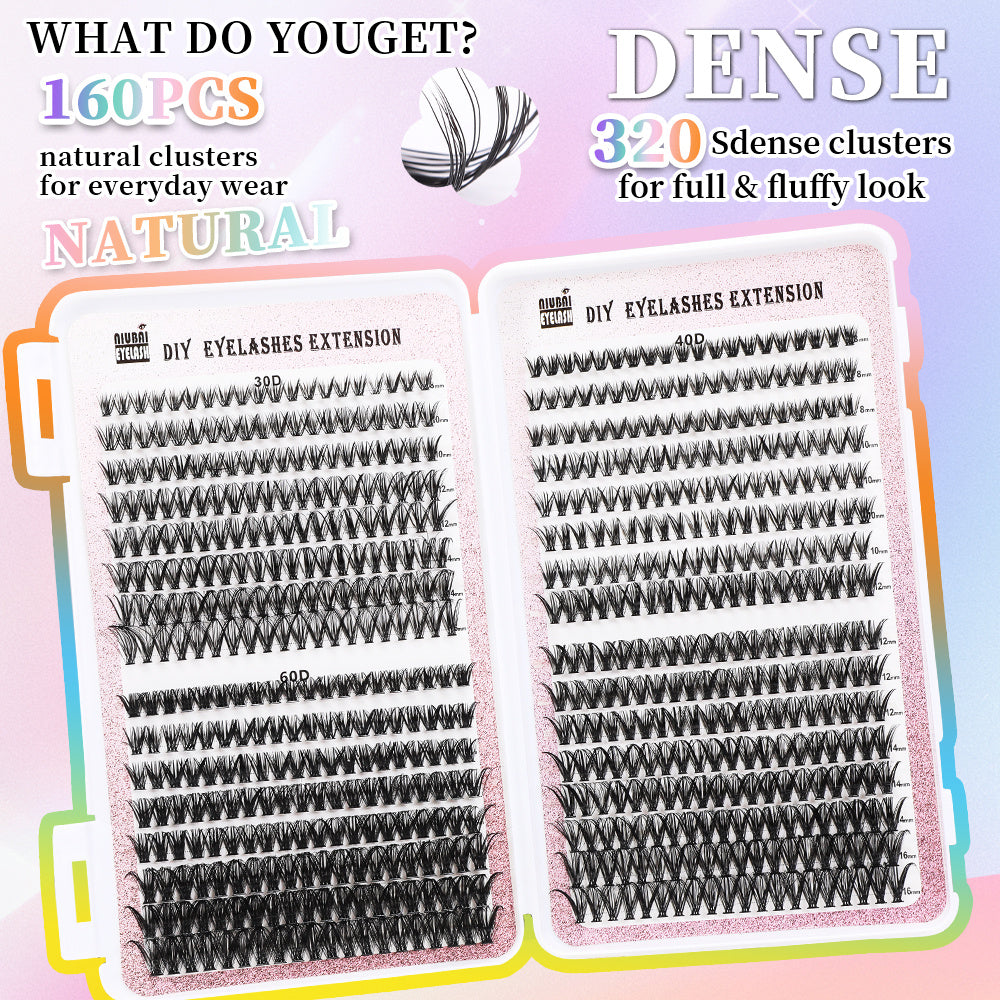 640 Segmented Lashes Set
