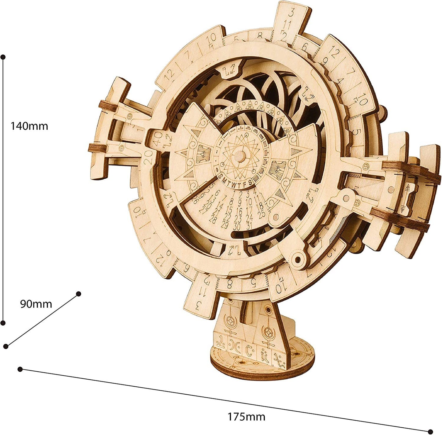 3D Wooden Perpetual Calendar Puzzle
