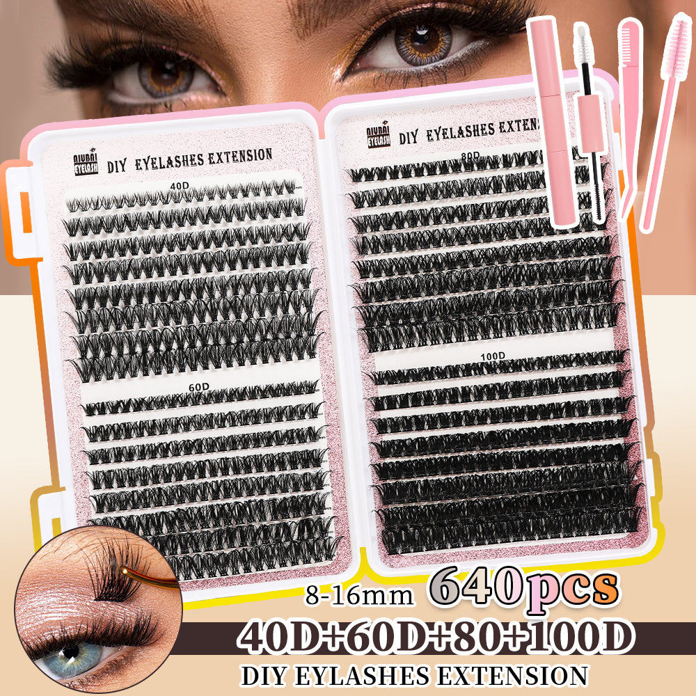 640 Segmented Lashes Set