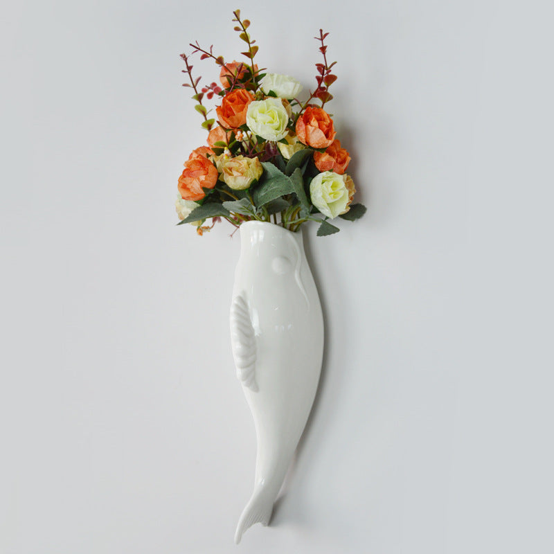 Wall Ceramic Goldfish Decoration