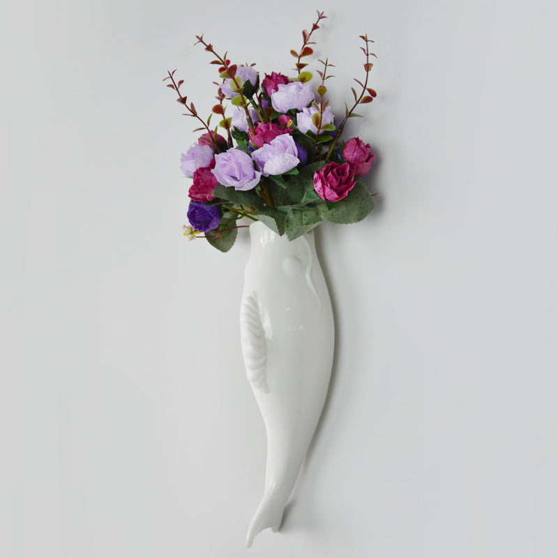 Wall Ceramic Goldfish Decoration