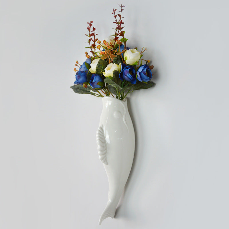 Wall Ceramic Goldfish Decoration