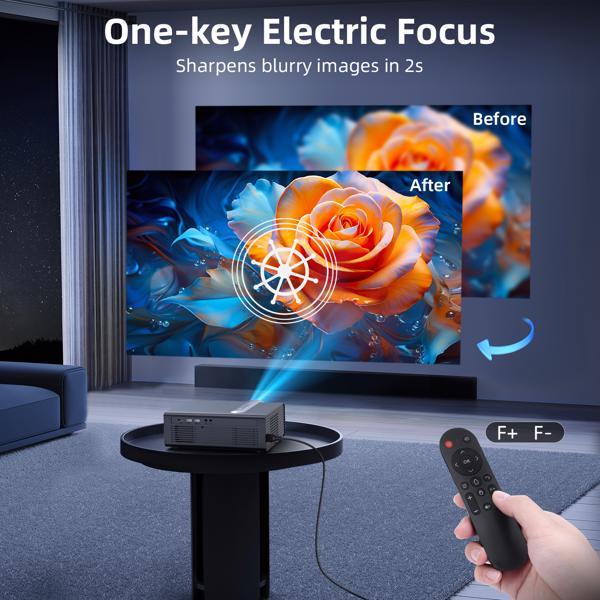 Projector With WiFi & Bluetooth Functions