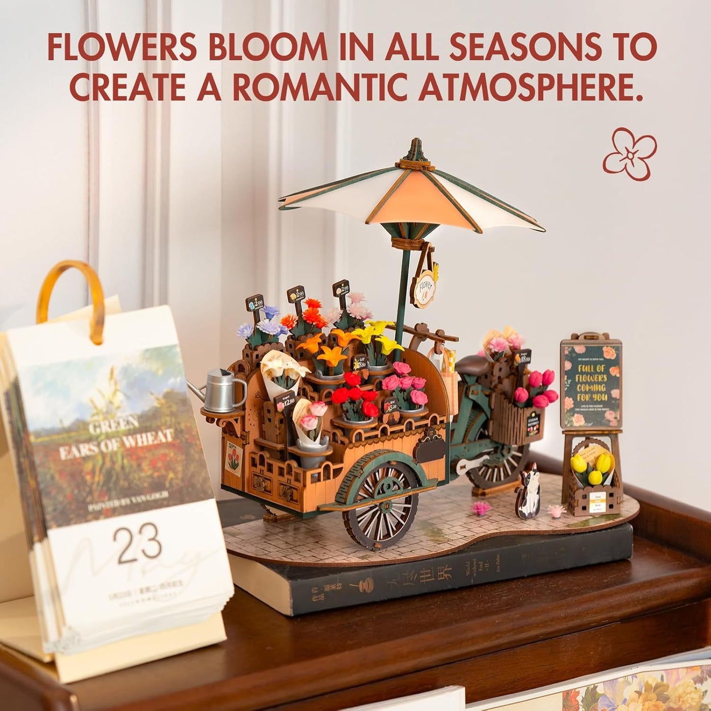 ROBOTIME Blossom Cart 3D Puzzle