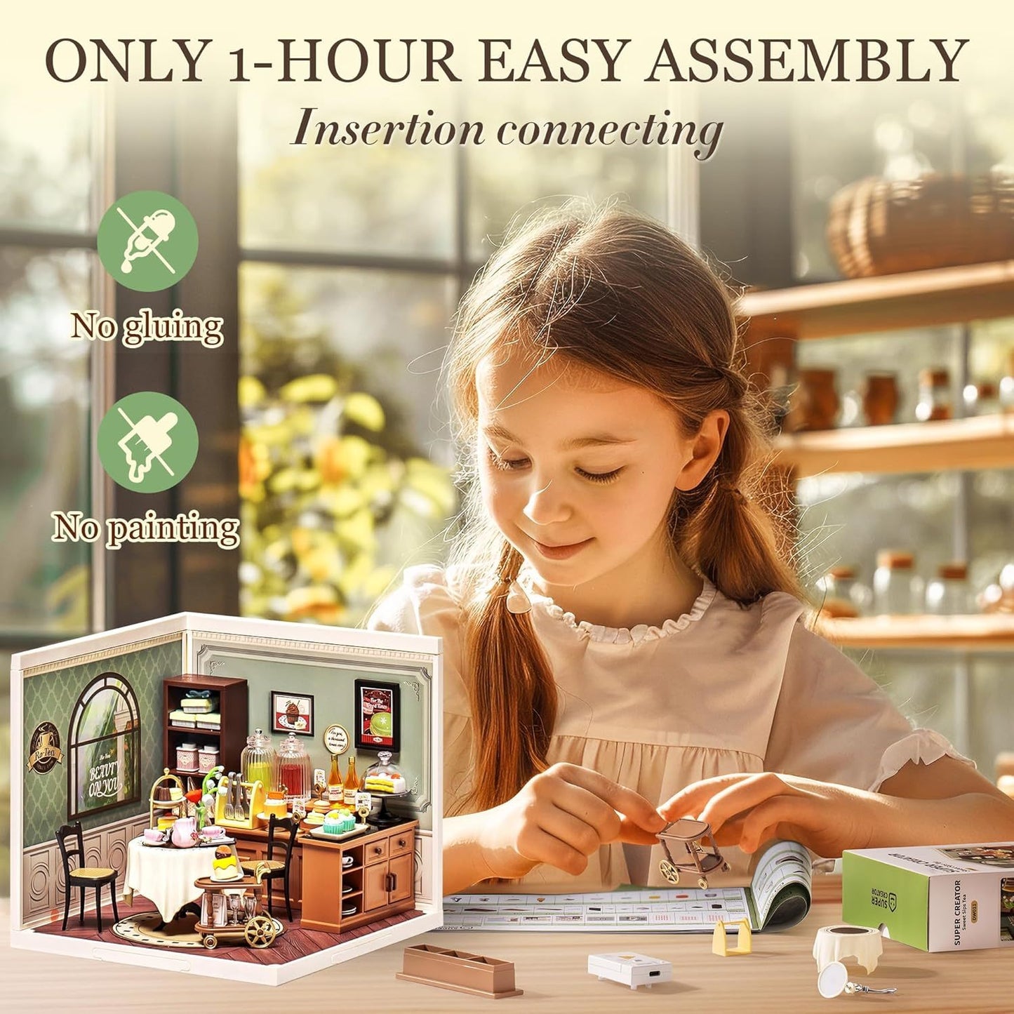 ROBOTIME DIY Miniature House Kit