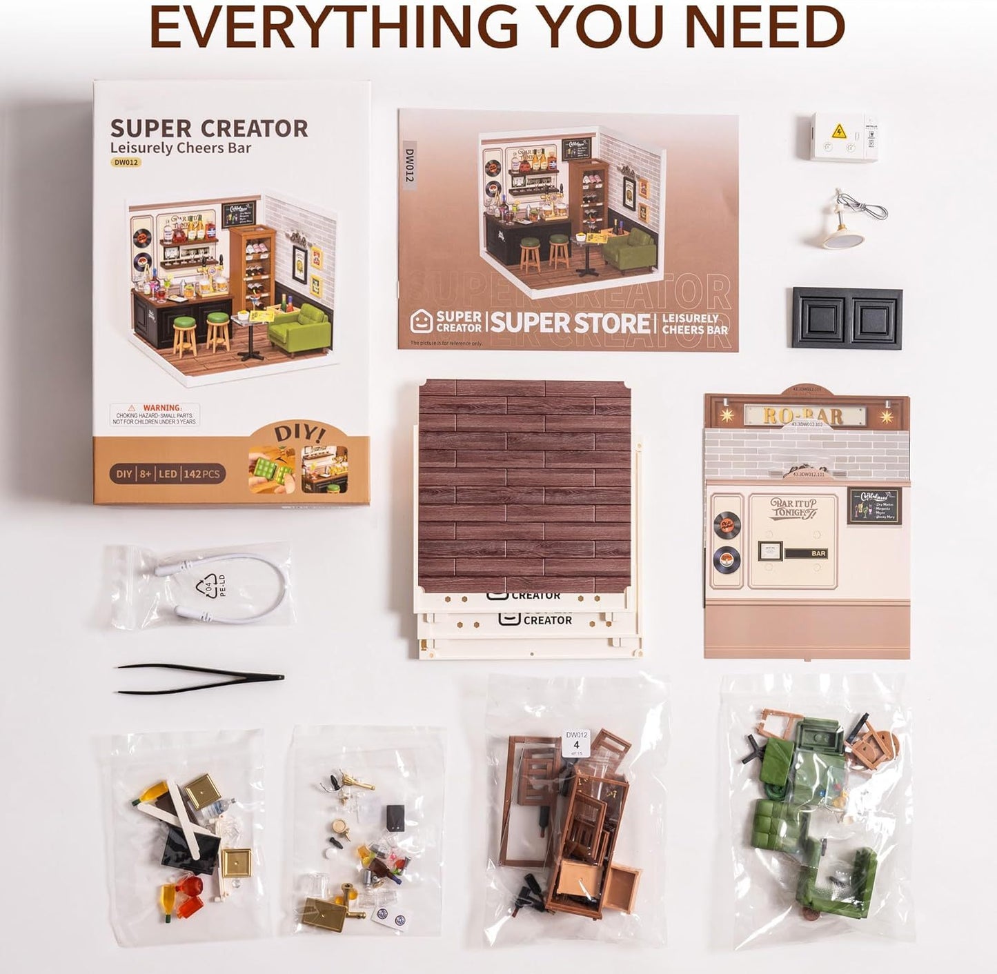 ROBOTIME DIY Dollhouse Building Kit
