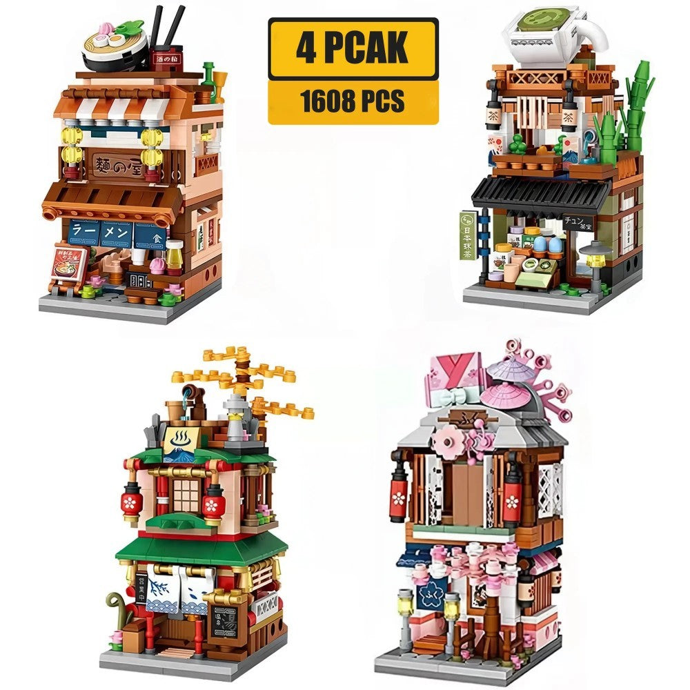 Japanese House Building Blocks Set