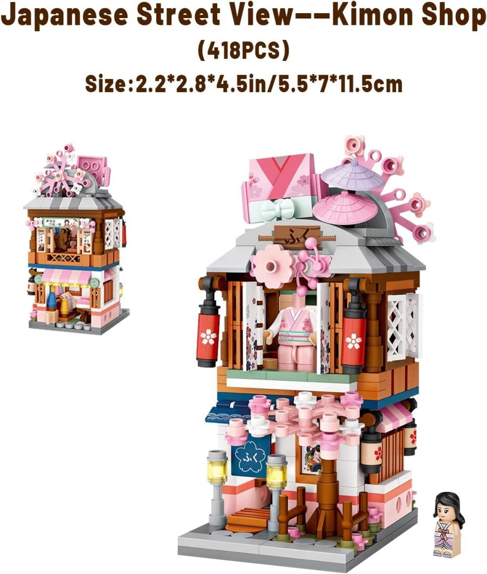 Japanese House Building Blocks Set