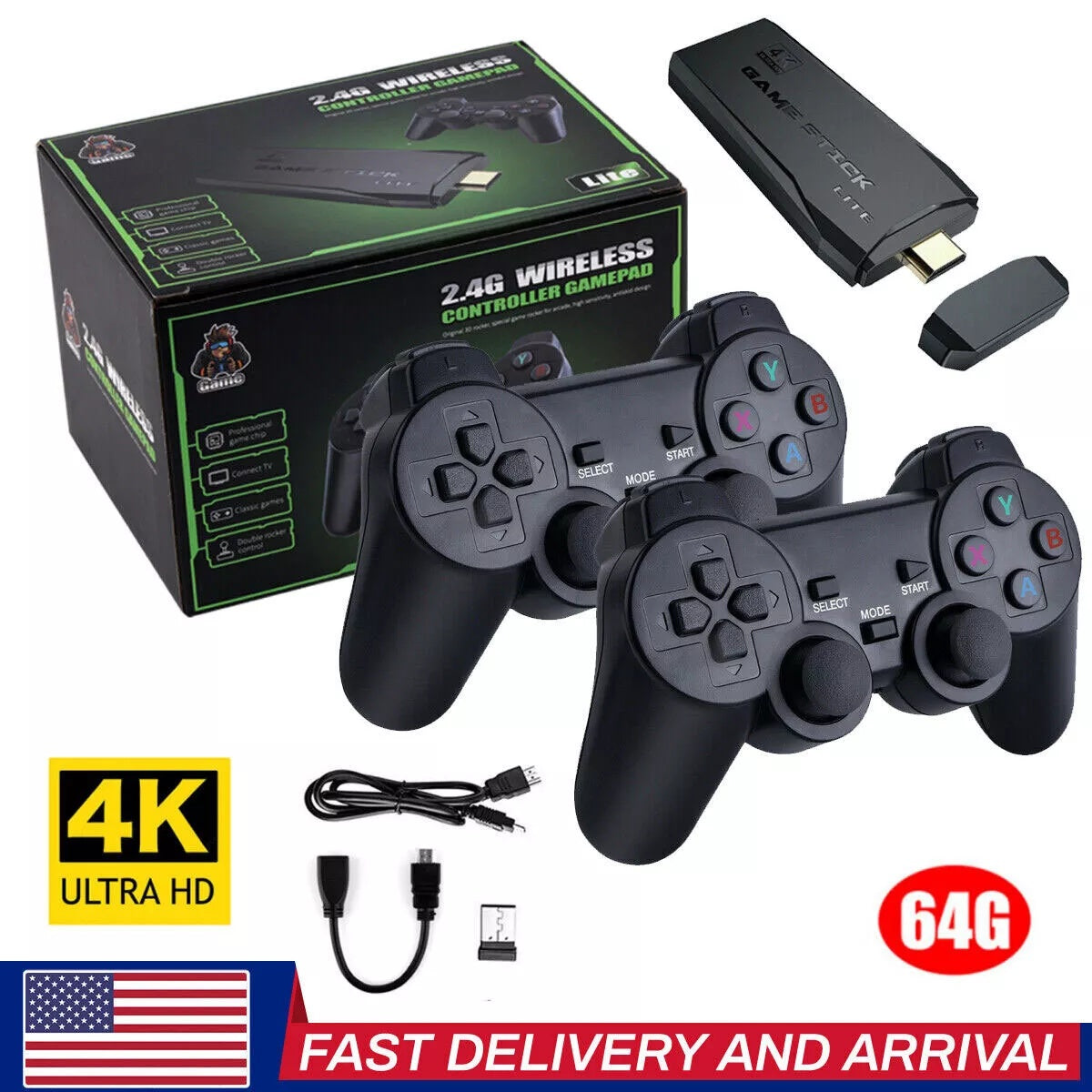 4K Video Game Wireless Controllers