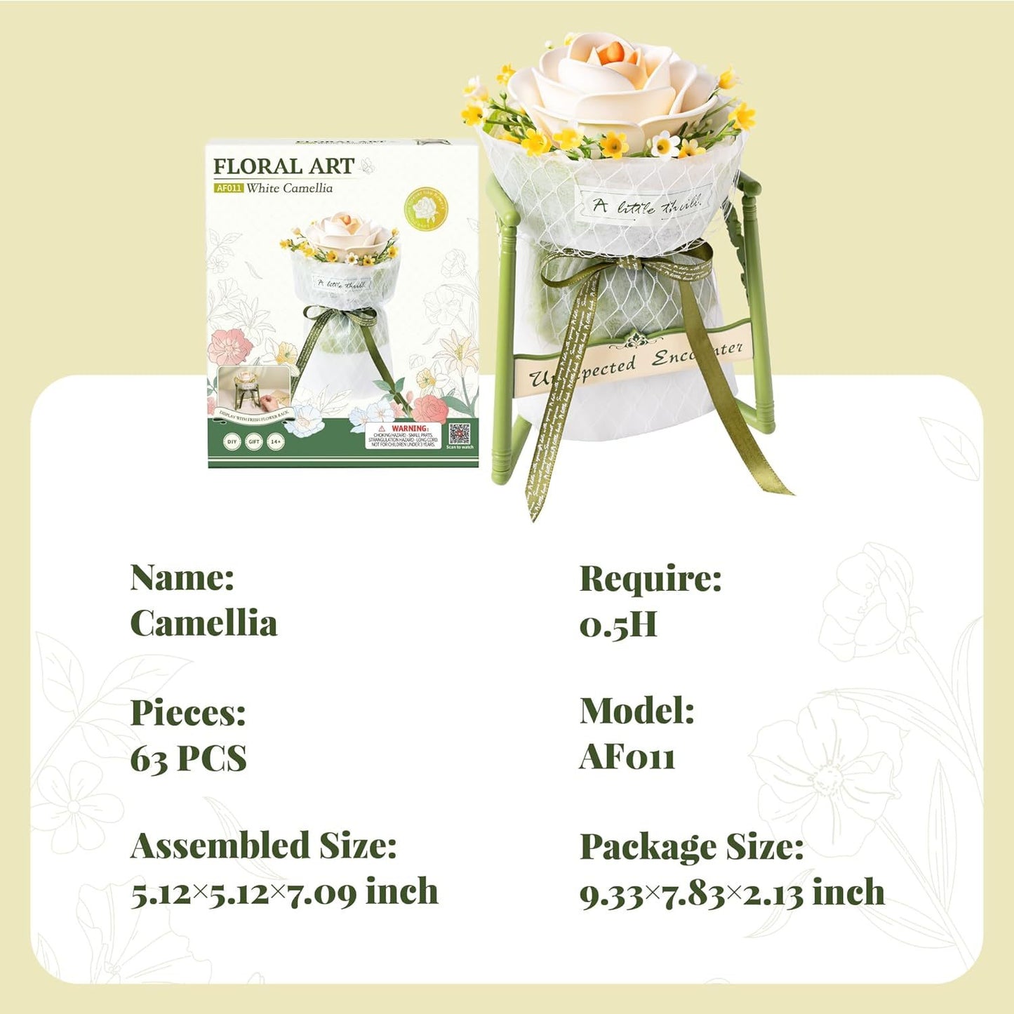 ROBOTIME Flowers 3D Puzzle