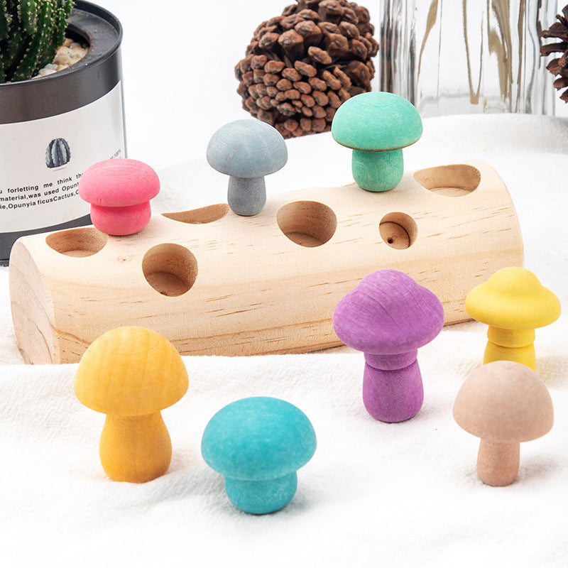 Mushroom Picking Simulation Wooden Toy
