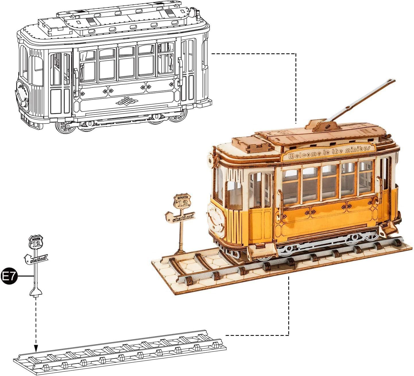 ROBOTIME 3D Car Puzzle Kit