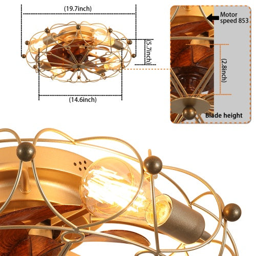 Low Profile Cage Ceiling Fan