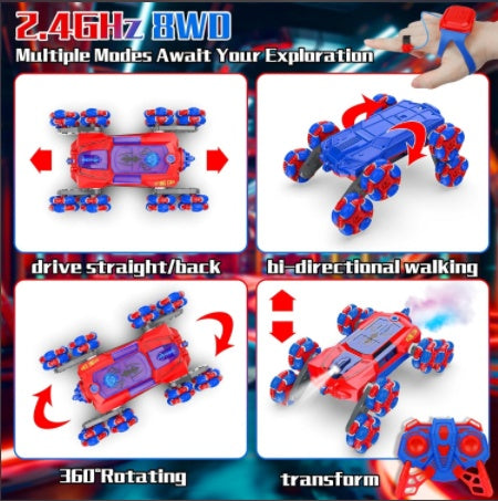 Spider Wall-Climbing RC Stunt Car