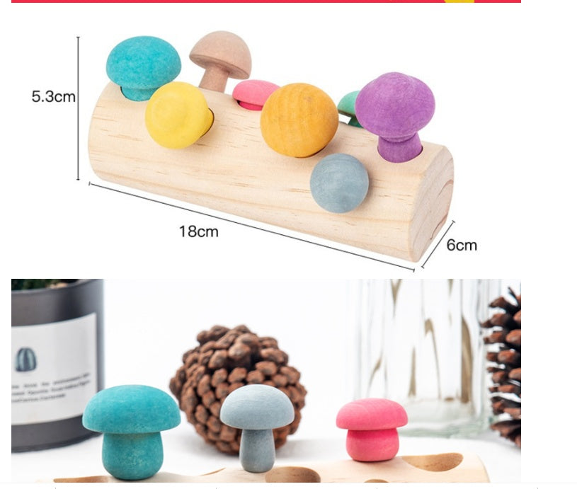 Mushroom Picking Simulation Wooden Toy