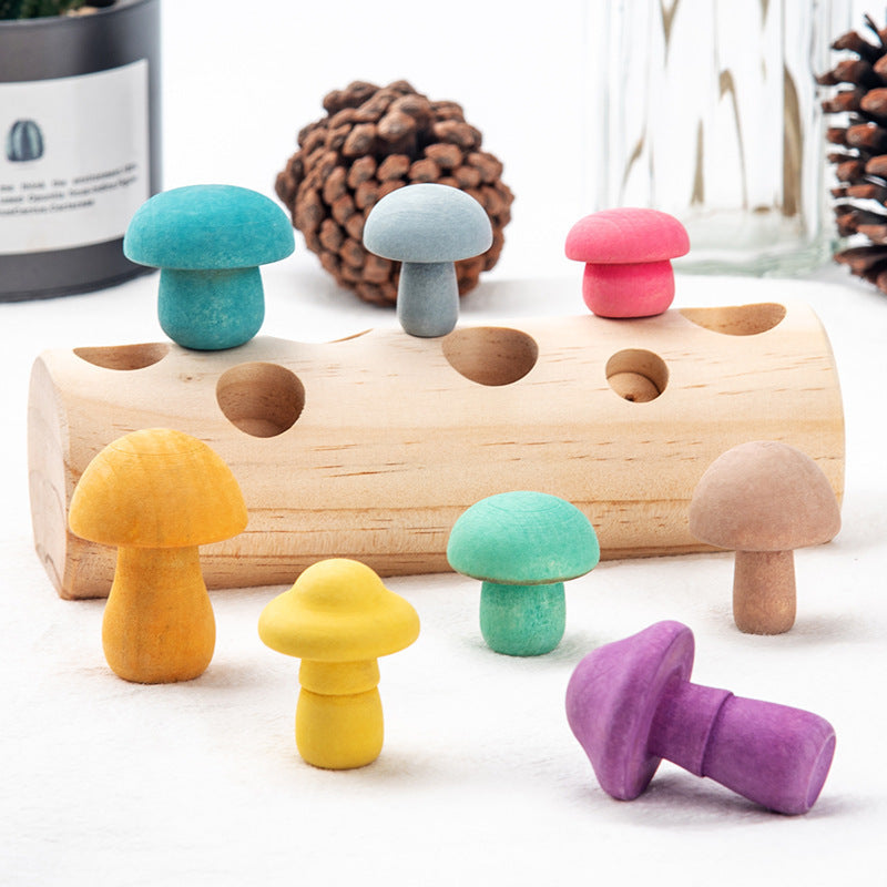 Mushroom Picking Simulation Wooden Toy