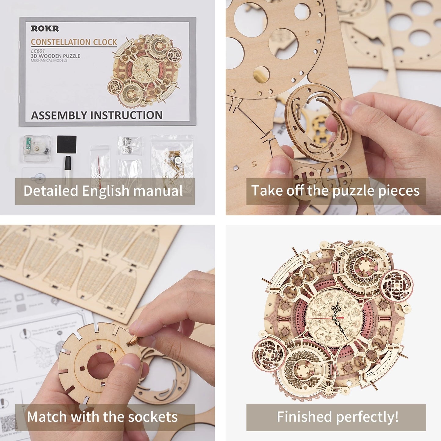 ROKR Zodiac Wall Clock Puzzle