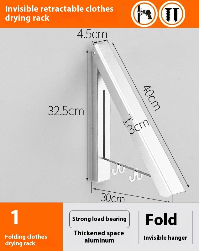 Invisible Folding Retractable Wall Hanger