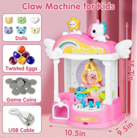 Girl’s Mini Unicorn Claw Machine