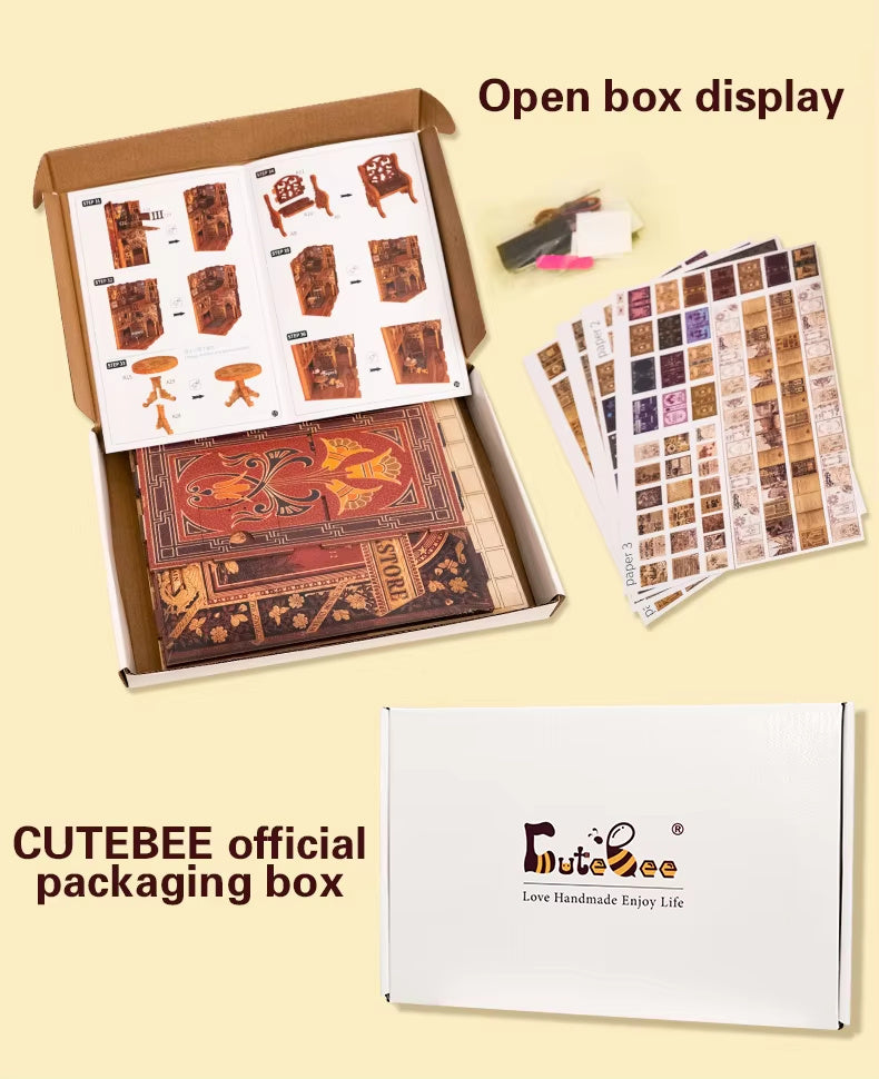 LED 3D Dollhouse Building Book