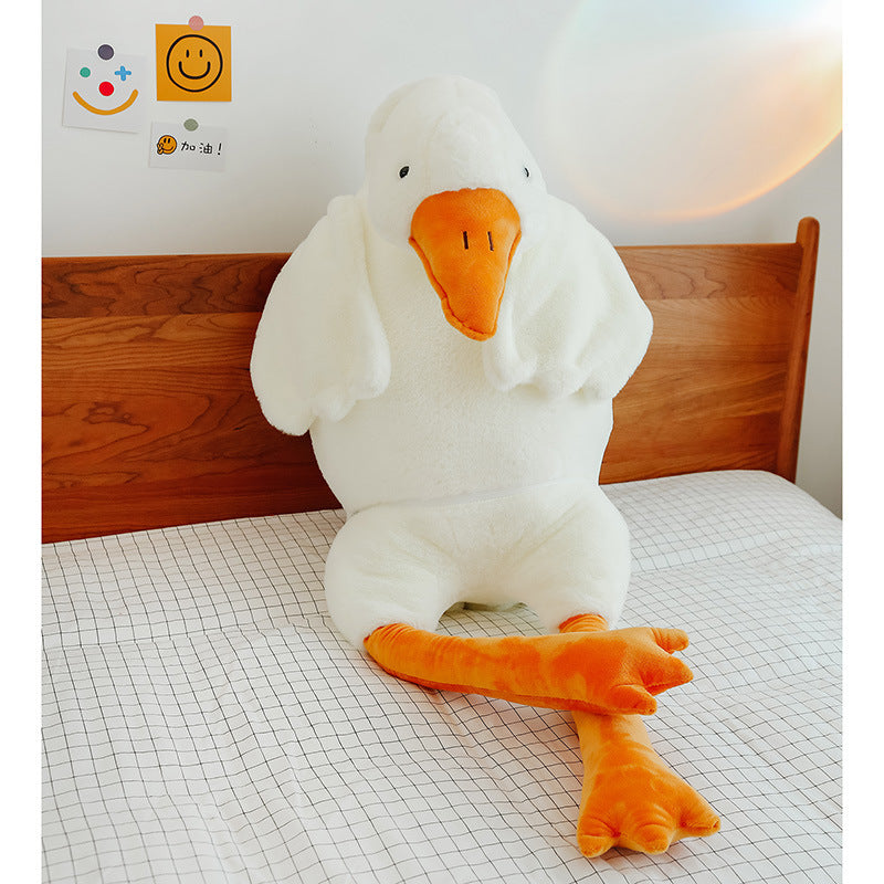 Big White Geese Pillow Plush