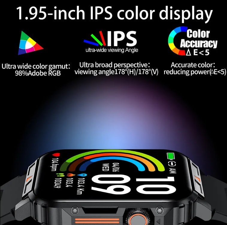 Big Battery Fitness Waterproof Smartwatch