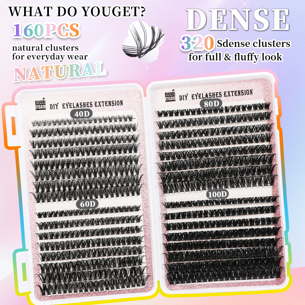 640 Segmented Lashes Set