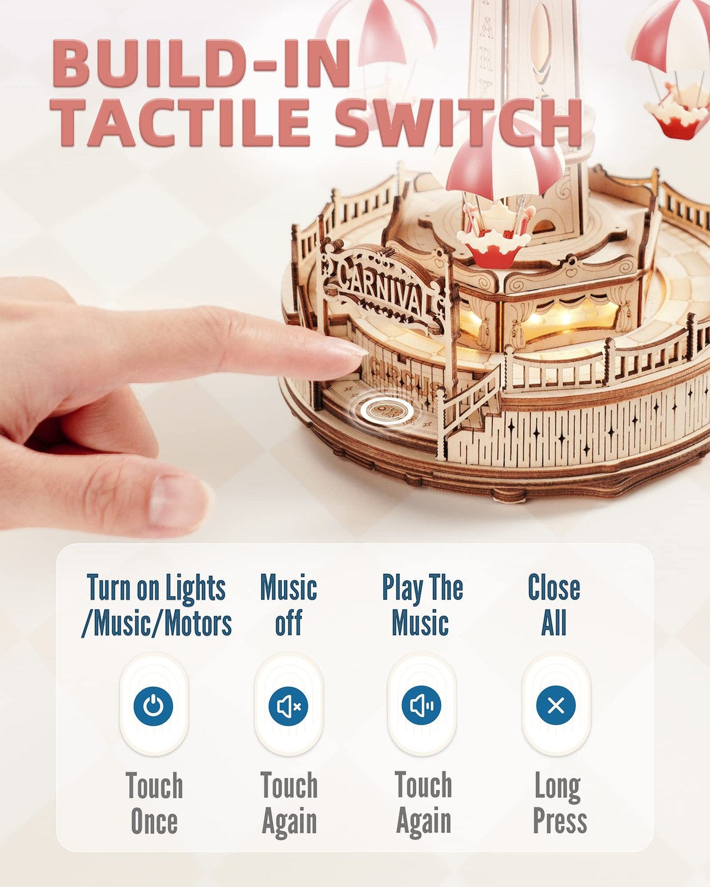 Parachute Tower Music Box Puzzle