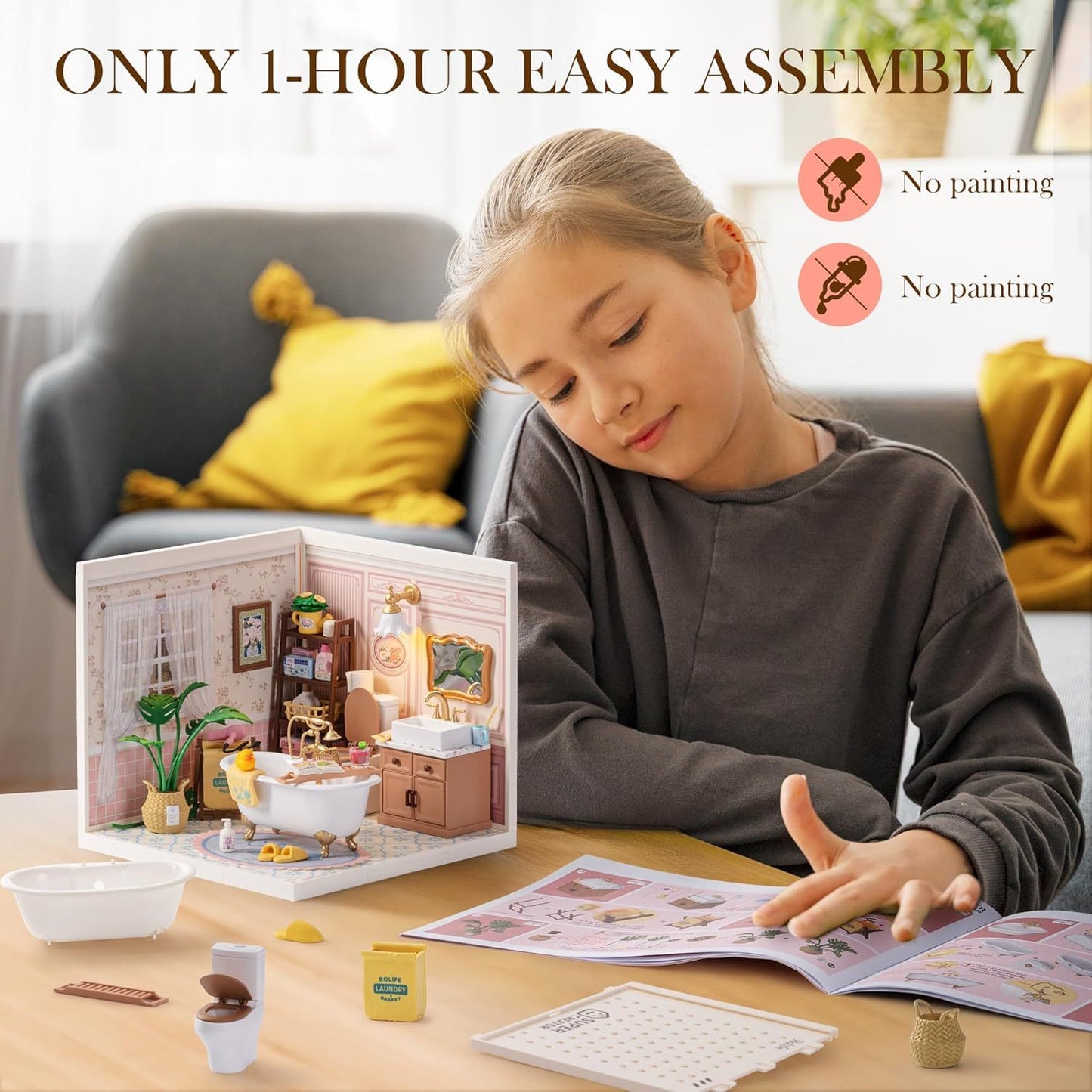 ROBOTIME Miniature Dollhouse Kit