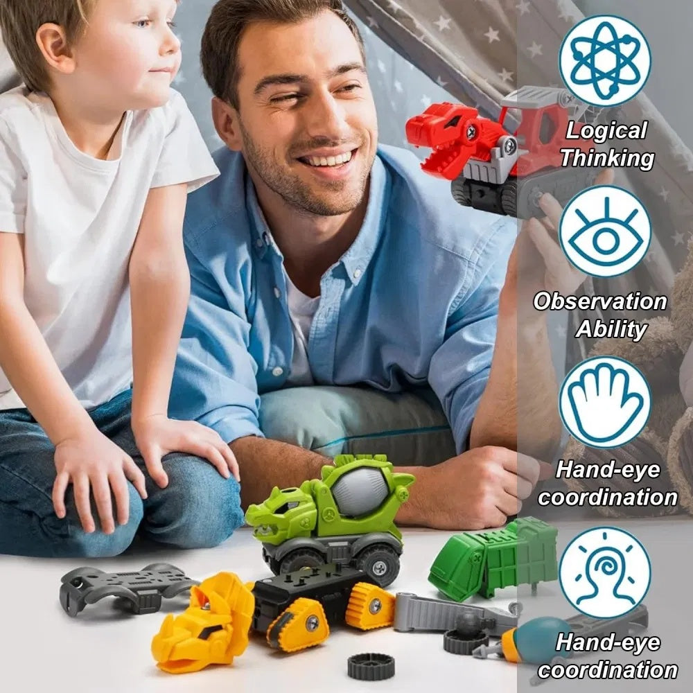 DIY Dinosaur Construction Building Set