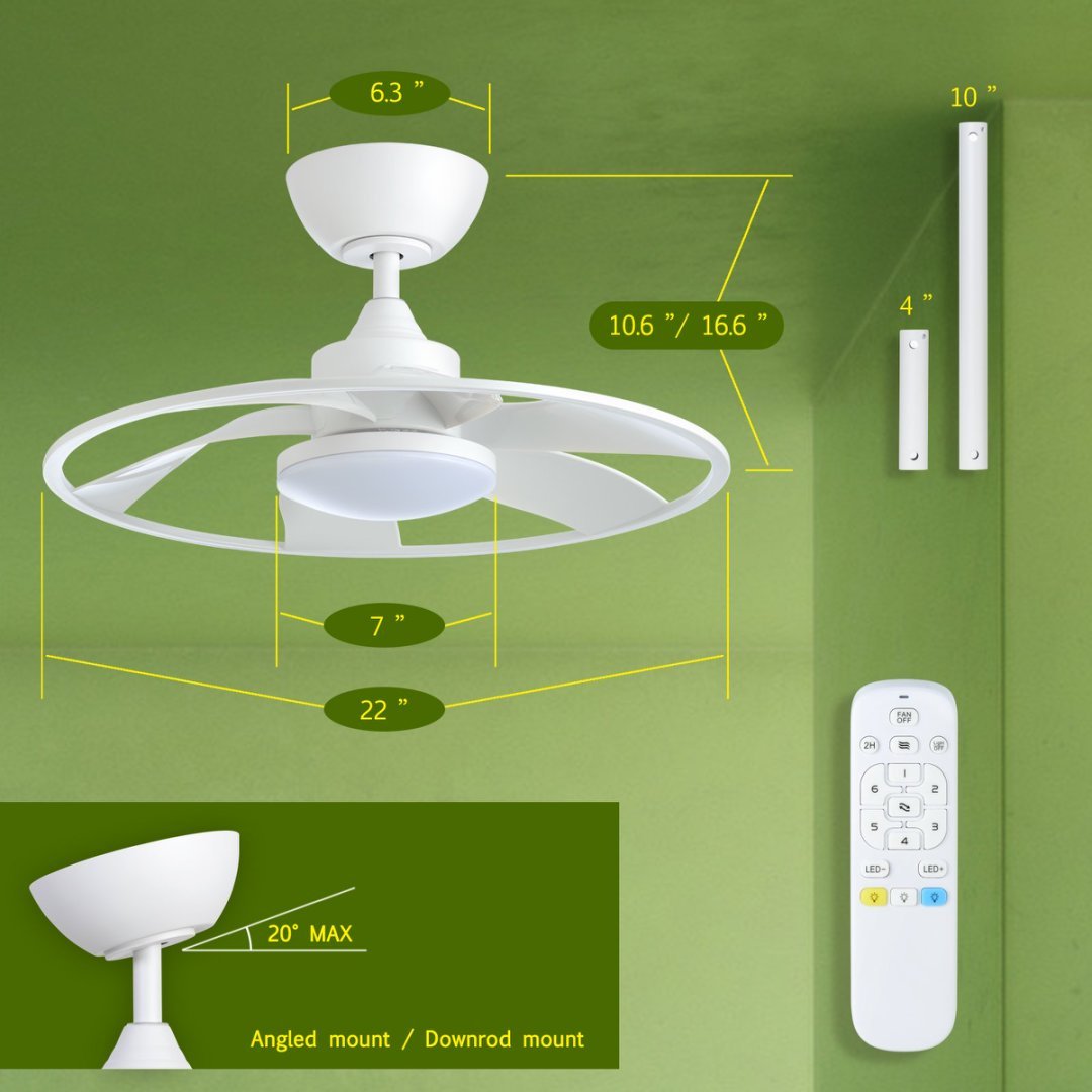 22 In. Smart Ceiling Fan
