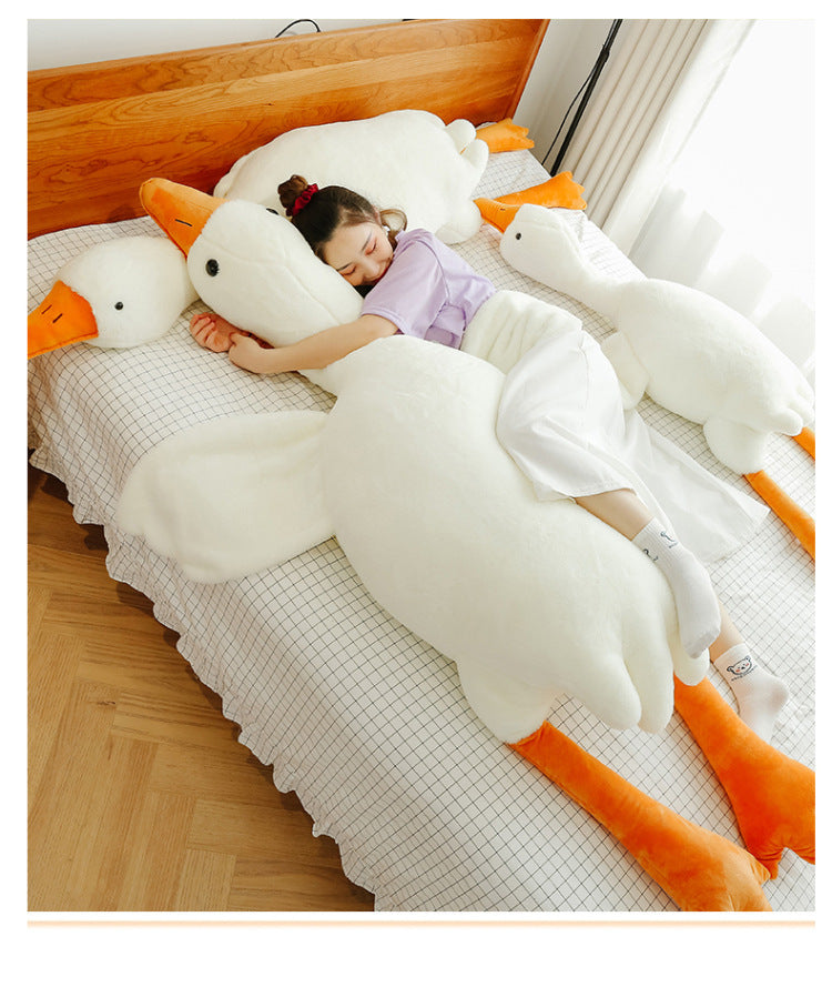 Big White Geese Pillow Plush
