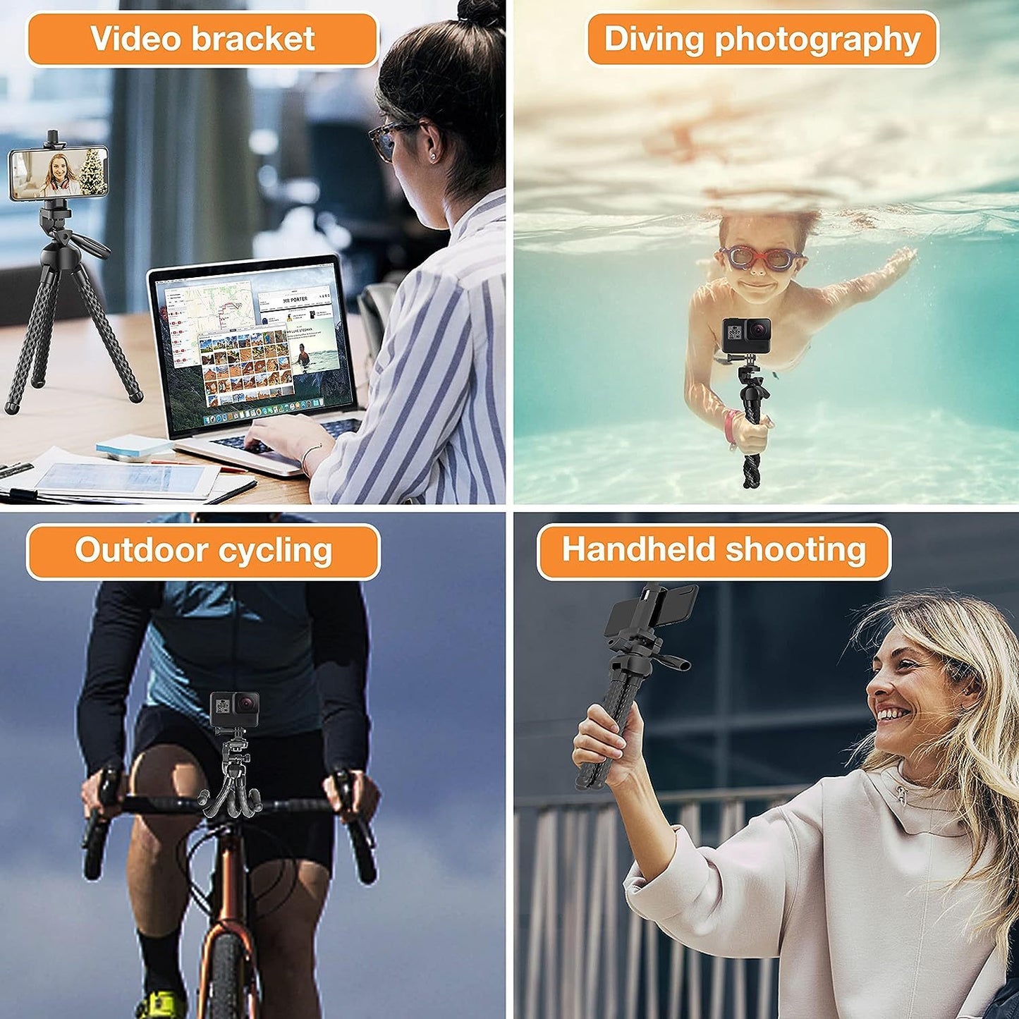 Flexible Phone Tripod Selfie Stick