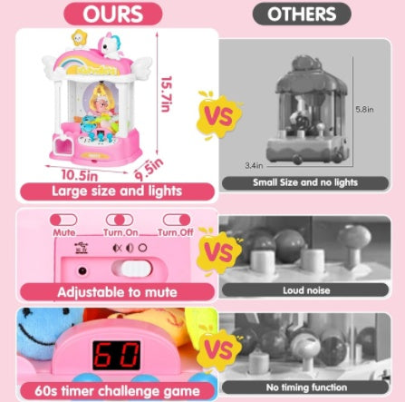 Girl’s Mini Unicorn Claw Machine