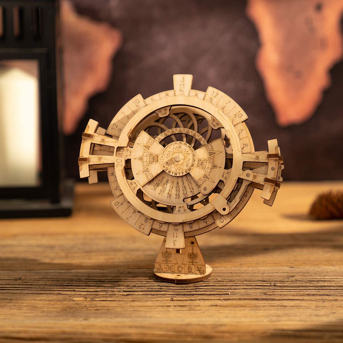 3D Wooden Perpetual Calendar Puzzle
