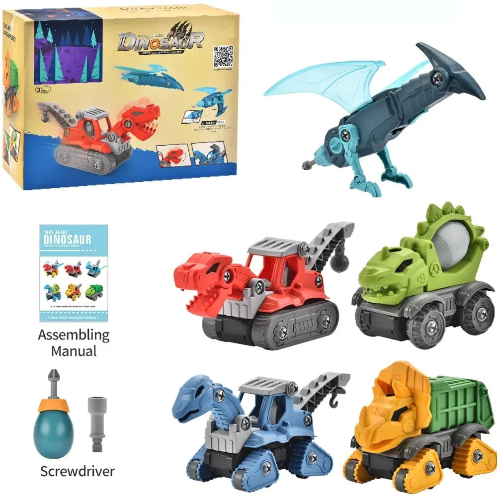DIY Dinosaur Construction Building Set