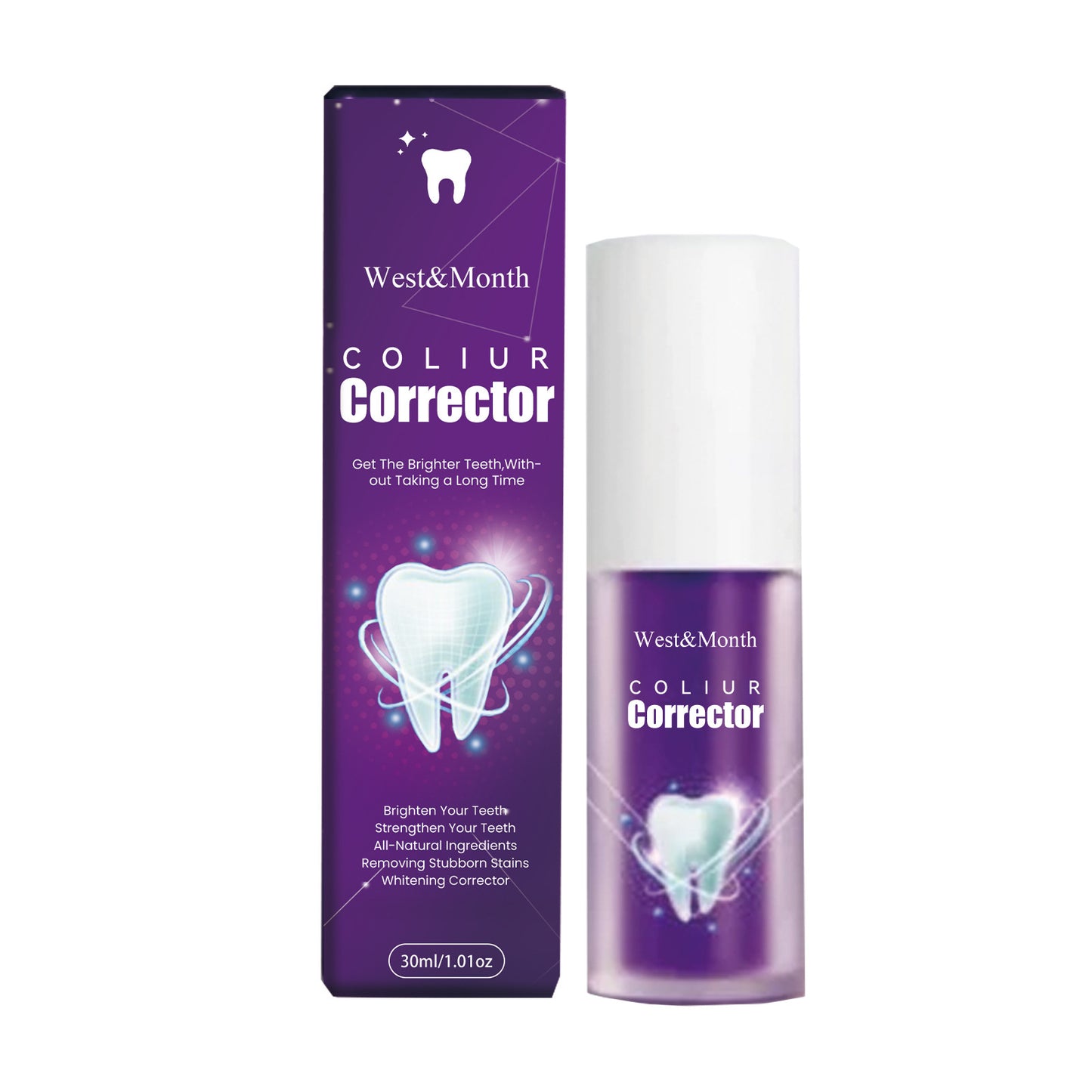 West&Month Purple Whitening Toothpaste