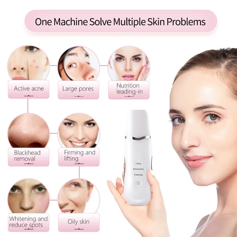 3-in-1 Electric Ultrasonic Skin Scrubber