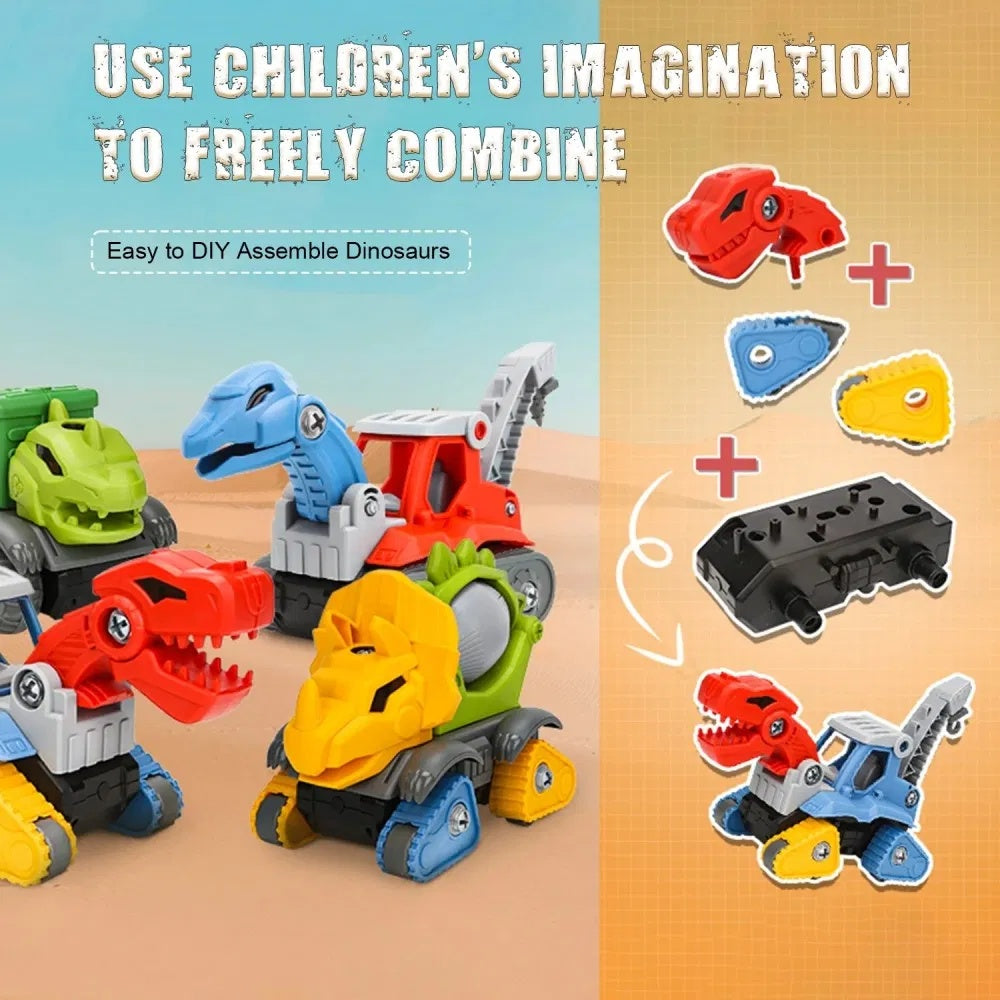 DIY Dinosaur Construction Building Set
