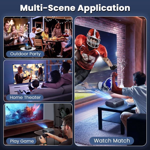 1080P Supports 4K Projector With 5G