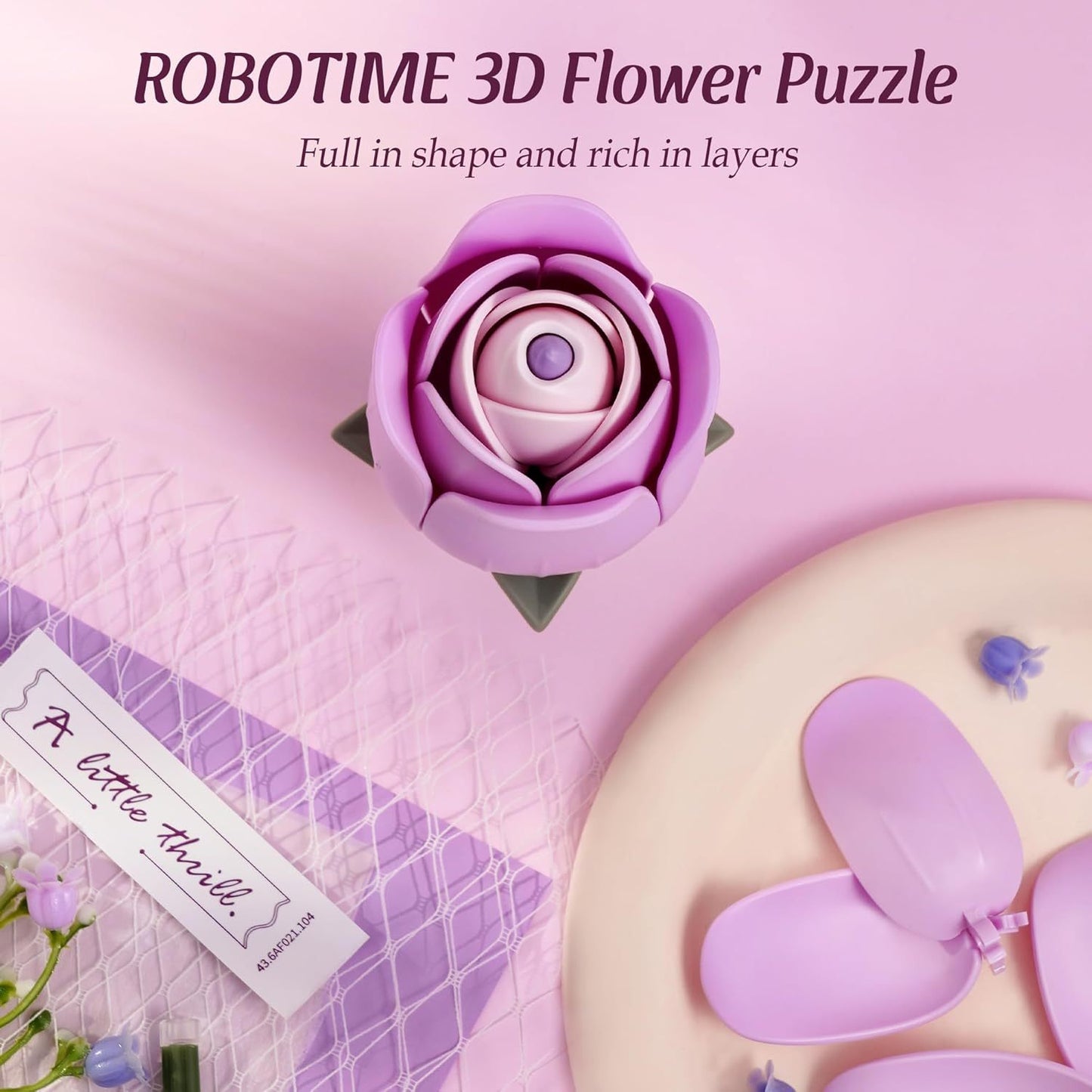 ROBOTIME Flower 3D Puzzle Kits