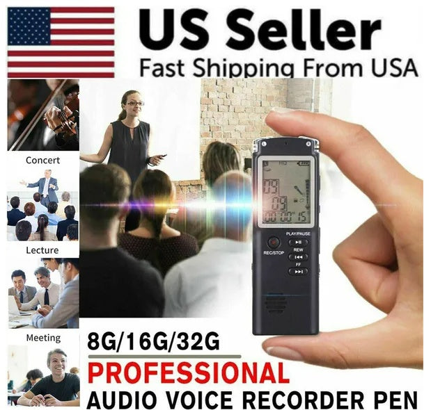 32G Voice Sound Audio Recorder