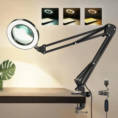 Magnifying Glass Desk Light