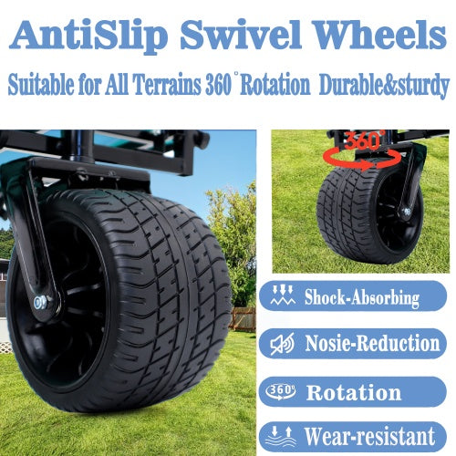 440lbs Collapsible Foldable Wagon Cart