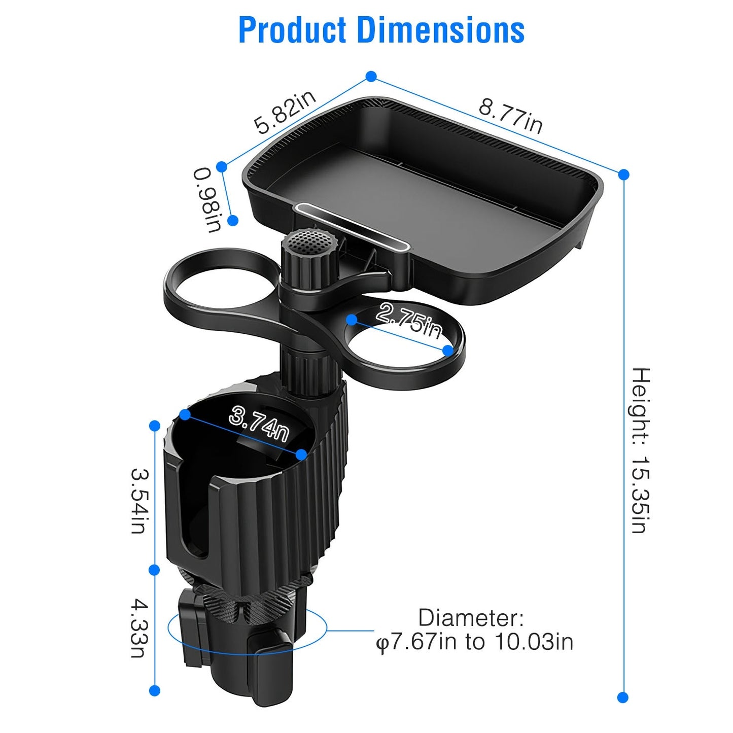 4-in-1 Car Cup Holder