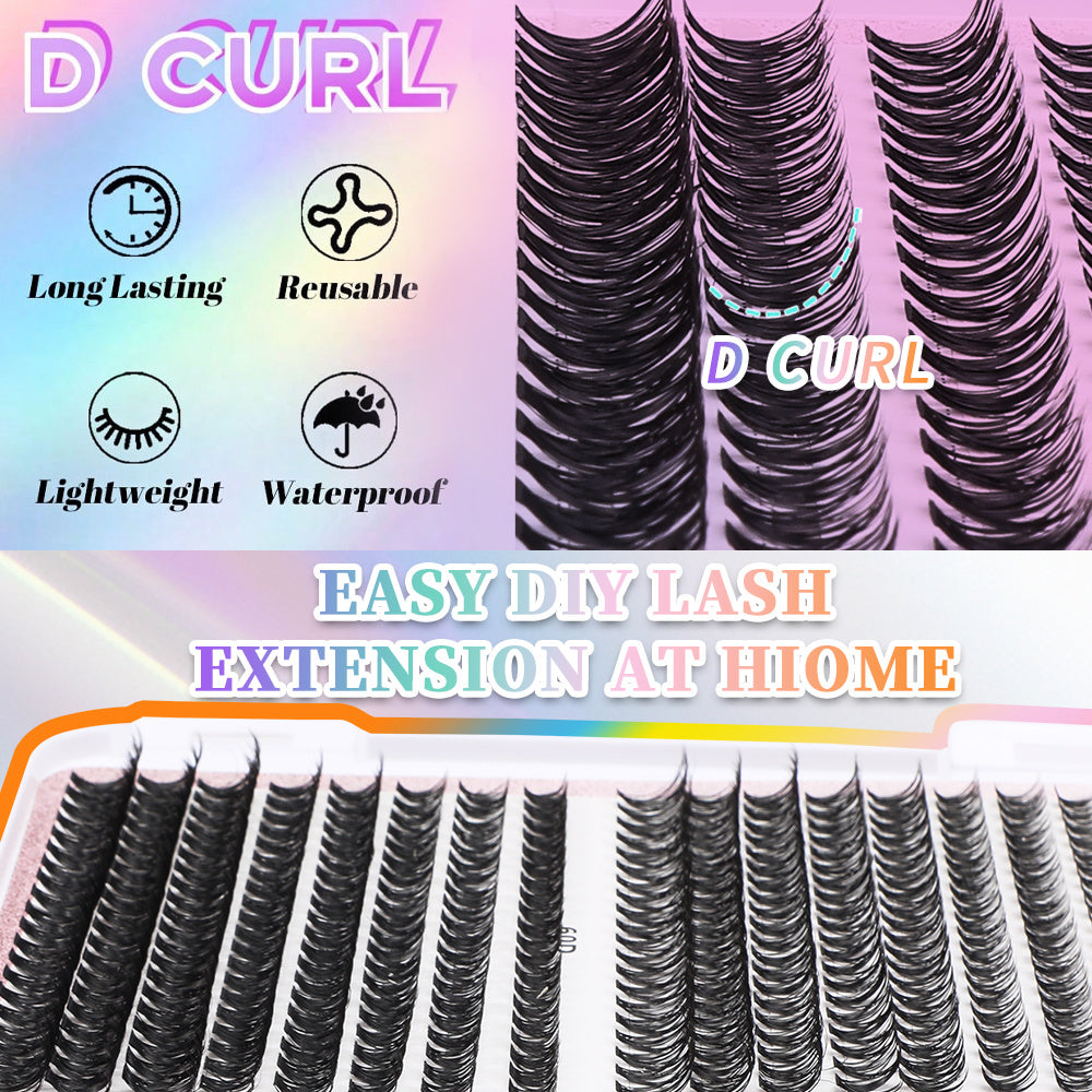 640 Segmented Lashes Set